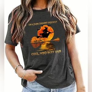 On A Dark Desert Highway Cool Wind In My Hair T-shirt